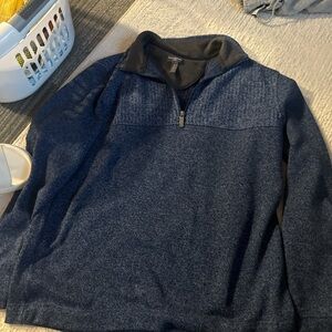 Van Heusen Navy Zip-Up Sweater